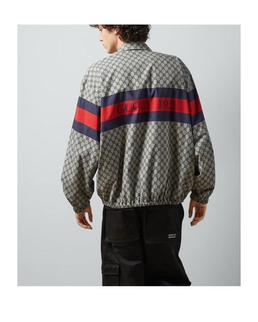 Gucci Gray Jacket With Monogram for men