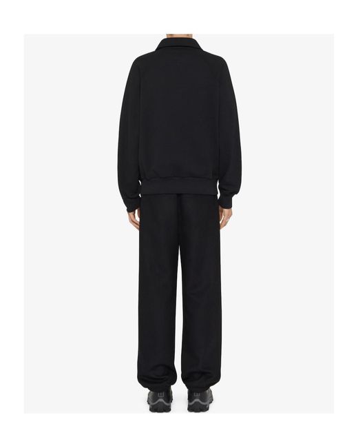 Givenchy Black Embroidered-Logo Polo Shirt for men