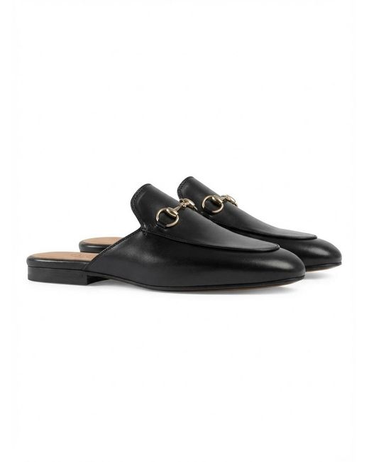 Gucci Black Princetown Slippers
