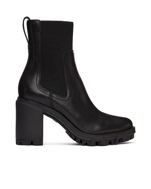 Rag & Bone Black Splice Thick Heel Ankle Boots