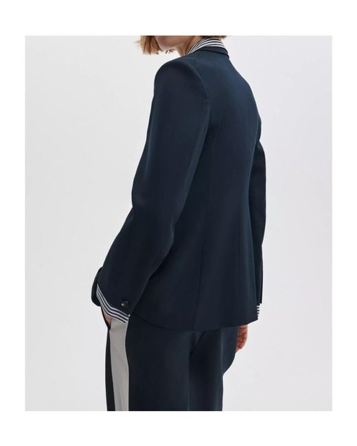 Rag & Bone Blue Long-Sleeved Suit Jacket