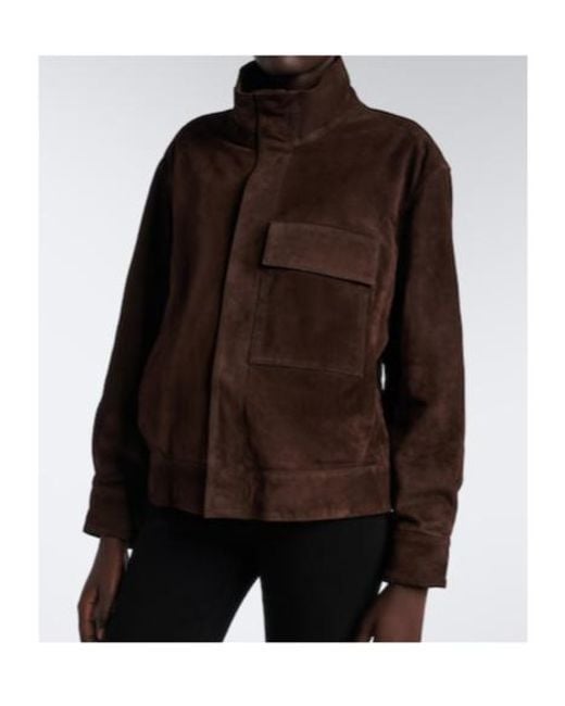 Nili Lotan Brown Cirque Suede Jacket