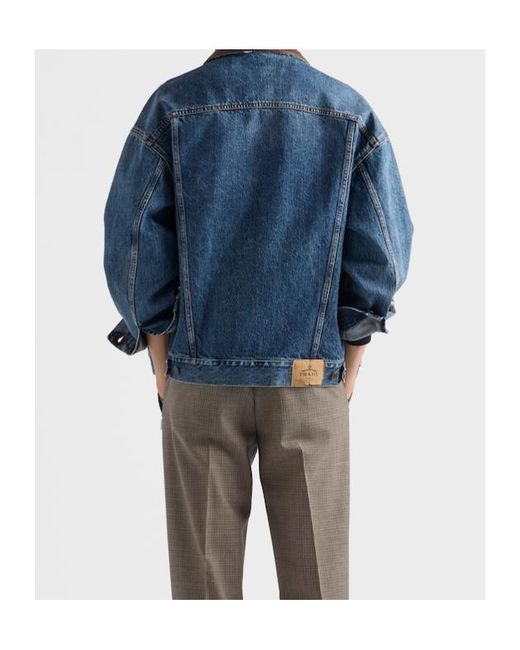 Prada Blue Denim Jacket for men