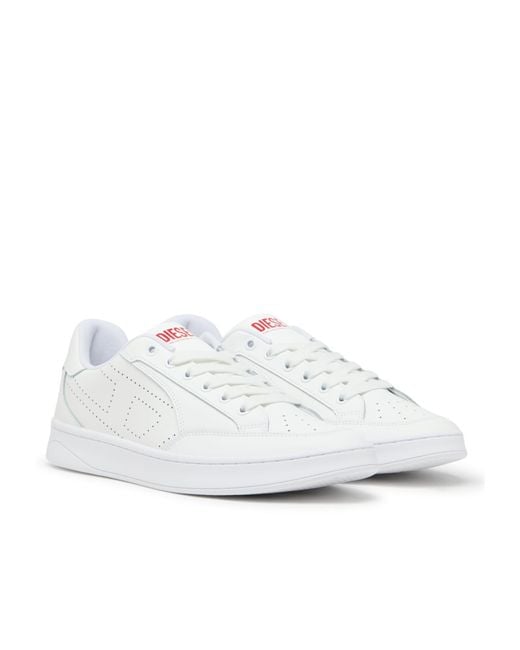 DIESEL White S-Dakota Low-Top Sneakers for men