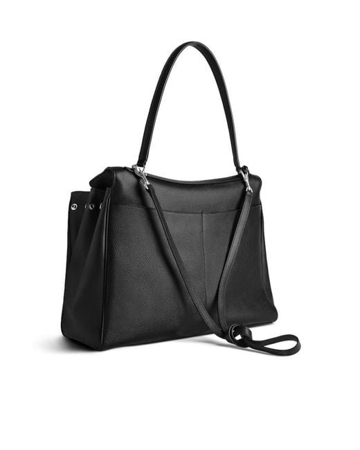 Balenciaga Black Rodeo Handbag Large Grained Calfskin