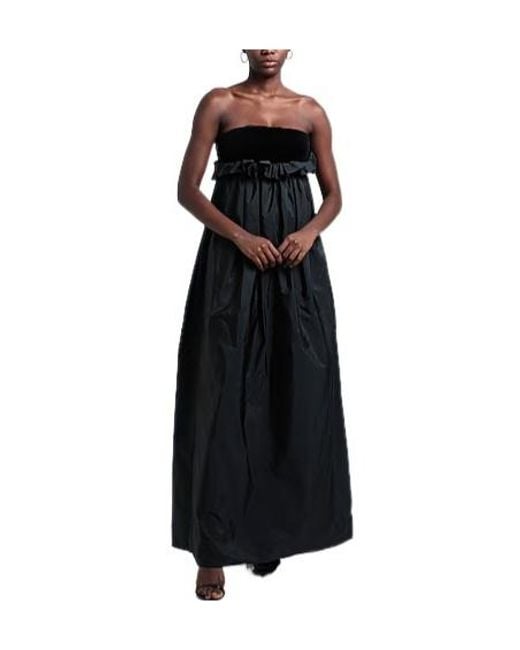 Max Mara Black Sleeveless A-Line Dress