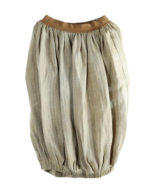 Uma Wang Multicolor Pleated Midi Skirt