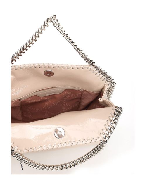 Stella McCartney Natural Mini Falabella Top Handle Bag
