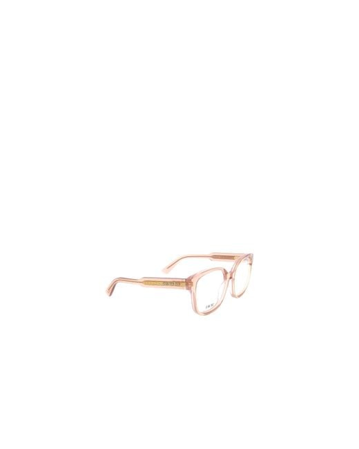 Dior White Eyewear Square Frame Glasses