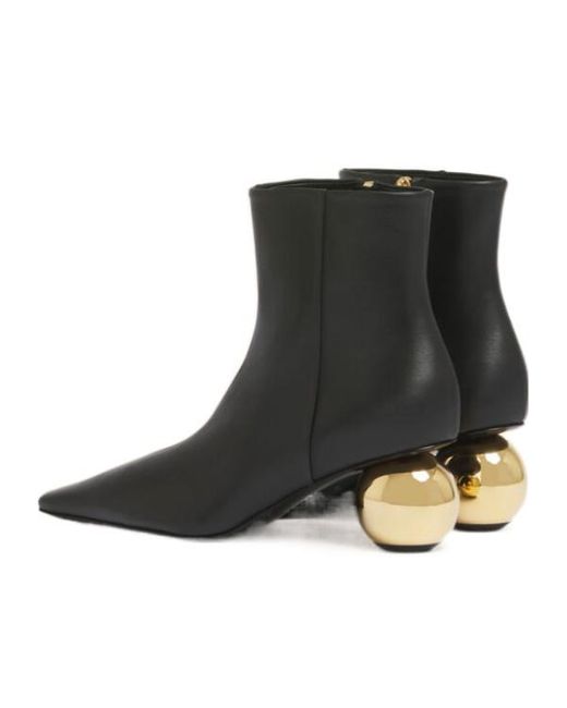 Marni Black Pointed Toe Ankle Boots