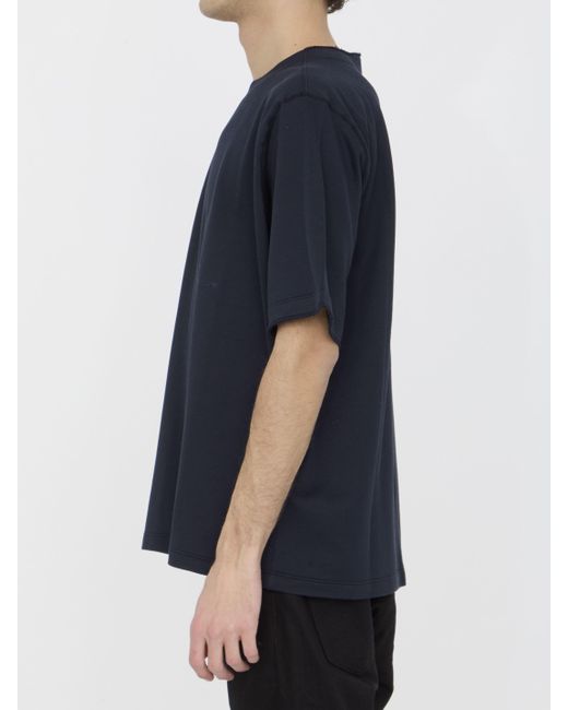 Stone Island Blue Short-Sleeved Crewneck T-Shirt for men