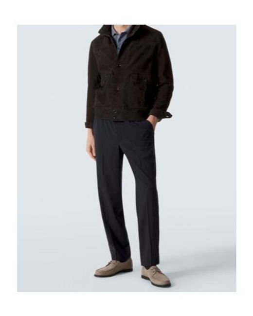 Brioni Blue Asolo Wool Straight Pants for men