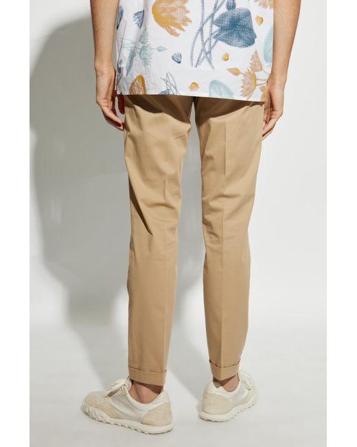 Paul Smith Natural Straight Leg Tailored Trousers for men