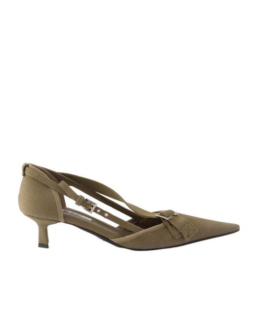 Prada Multicolor Canvas Pumps
