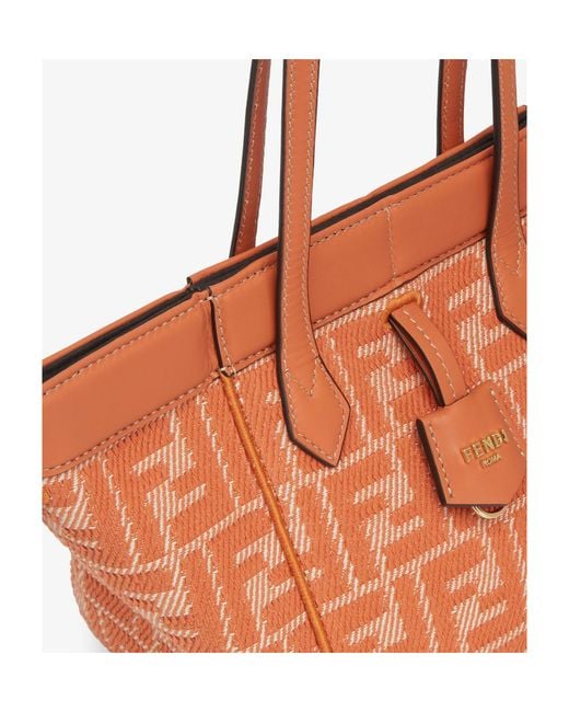 Fendi White Ff Pattern Mini Tote