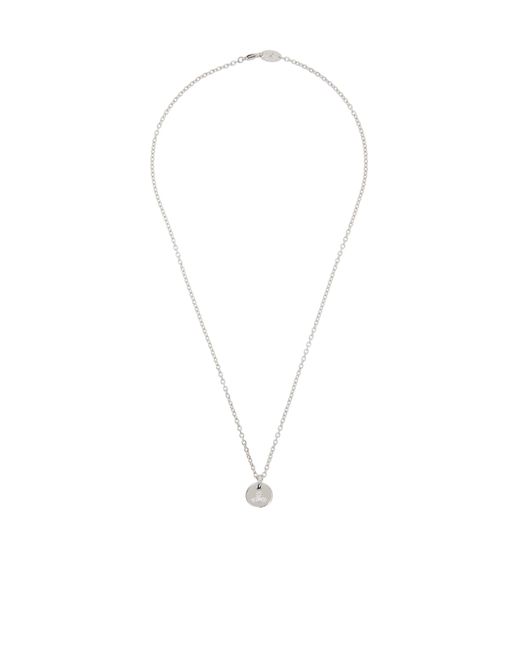 Vivienne Westwood White Lewis Pendant Necklace for men