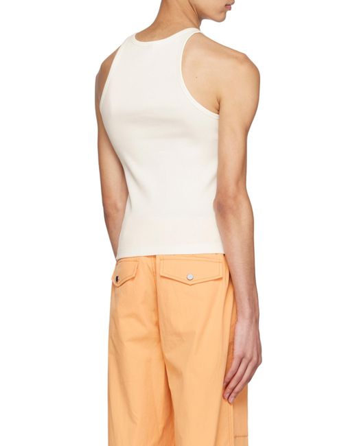 Dion Lee Natural E-Hoop Ribbed Tank Top for men