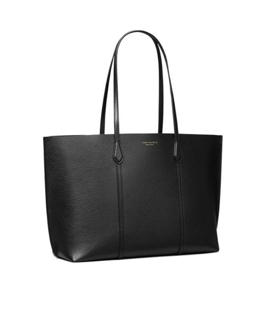 Tory Burch Blue Perry Logo-Printed Tote Bag