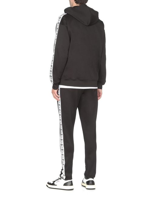 Moschino Black Logo-Printed Track Pants for men
