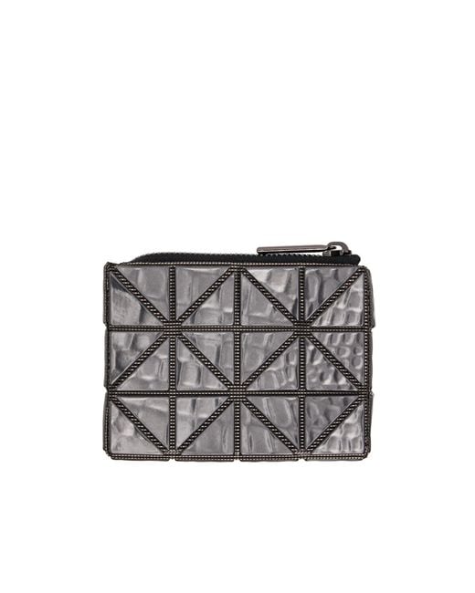 Issey Miyake Gray Zip Wallet
