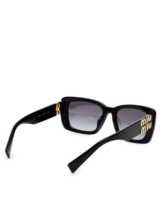 Miu Miu White Rectangular Sunglasses