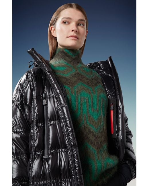 Moncler Black Grenoble Rochelair Long Padded Jacket