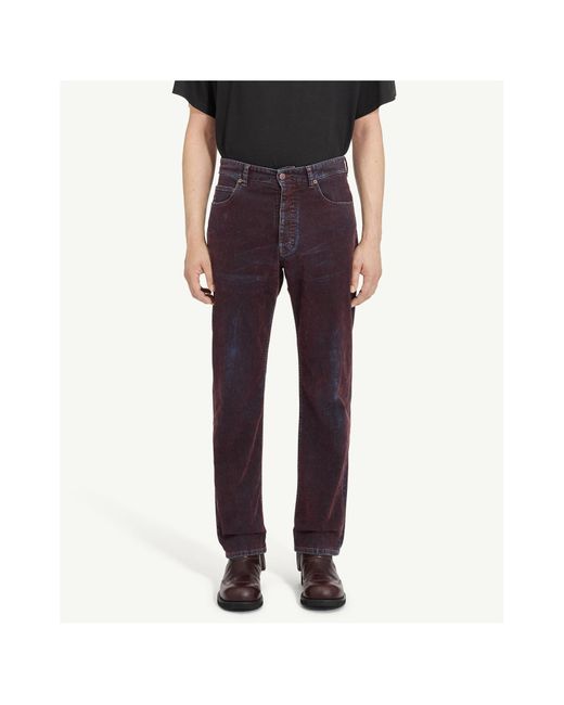 MM6 by Maison Margiela Blue Straight Leg Faded Jeans for men