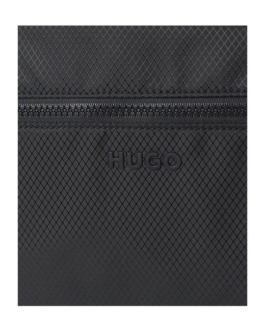 Boss Blue Zippered Backpack for men