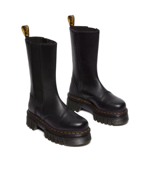 Dr. Martens Black Audrick High Chelsea Boots for men