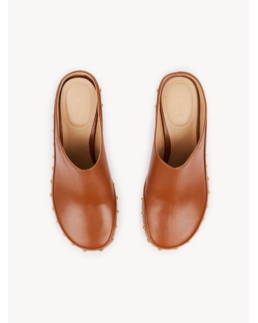 Chloé Brown Chloé Junie Heeled Mules