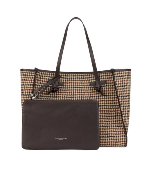 Gianni Chiarini Brown Double-Handle Tote Bag