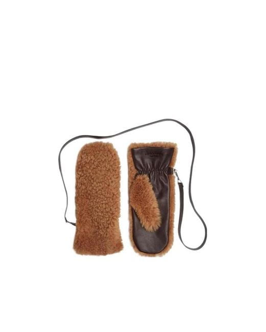 Bottega Veneta Brown Teddy Wool Gloves for men