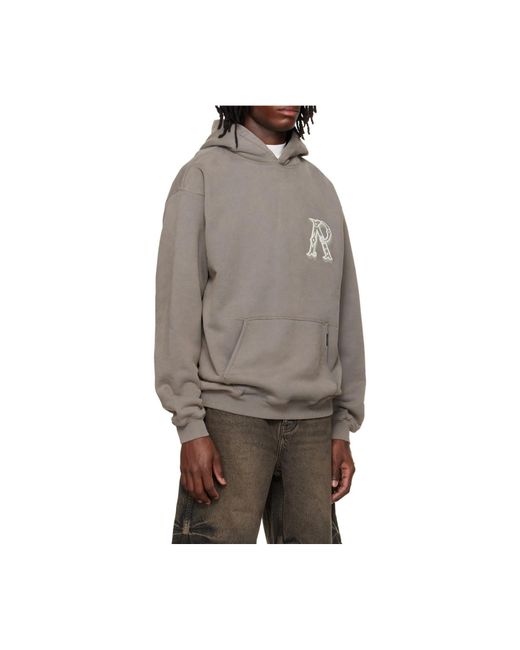 Represent Gray Western Logo Hoodie for men