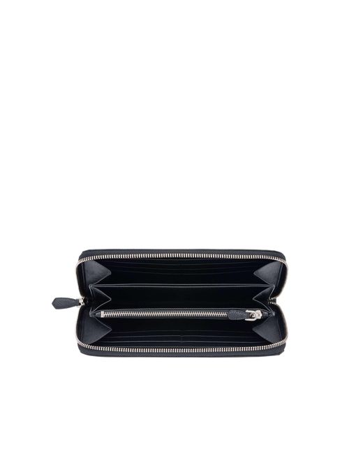 Prada White Zipped Around Wallet