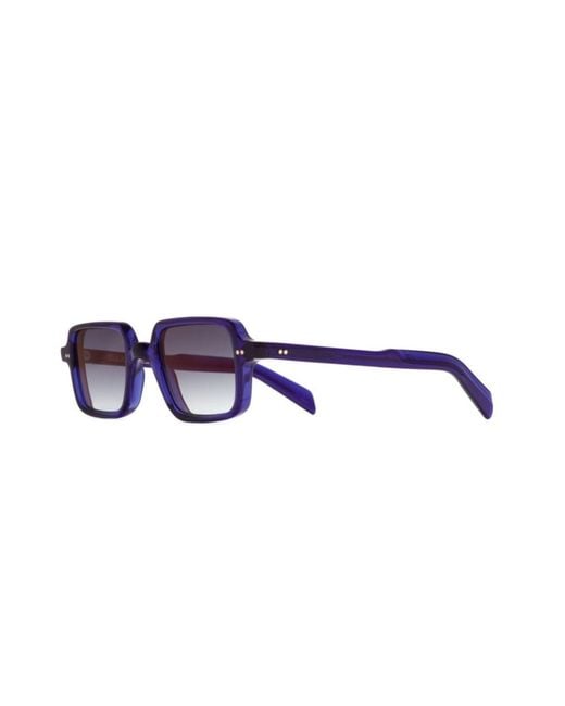 Cutler & Gross Blue Geometric Sunglasses for men