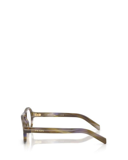 Prada Multicolor Eyewear Oval Frame Glasses