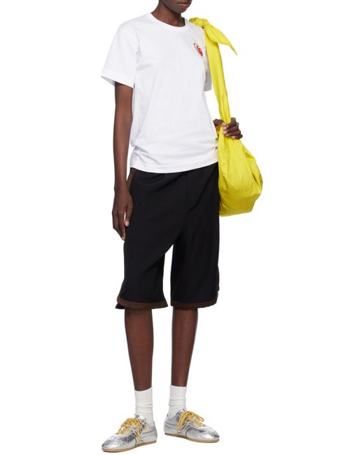 COMME DES GARÇONS PLAY White Crew Neck T-Shirt for men