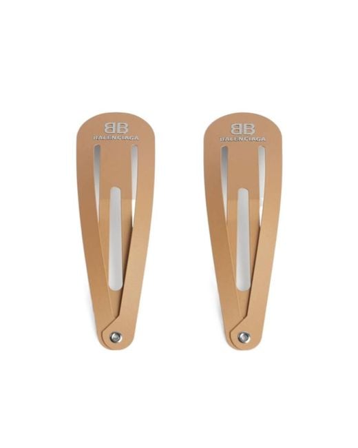 Balenciaga Natural Holli Xxl Snap Clip Set 2