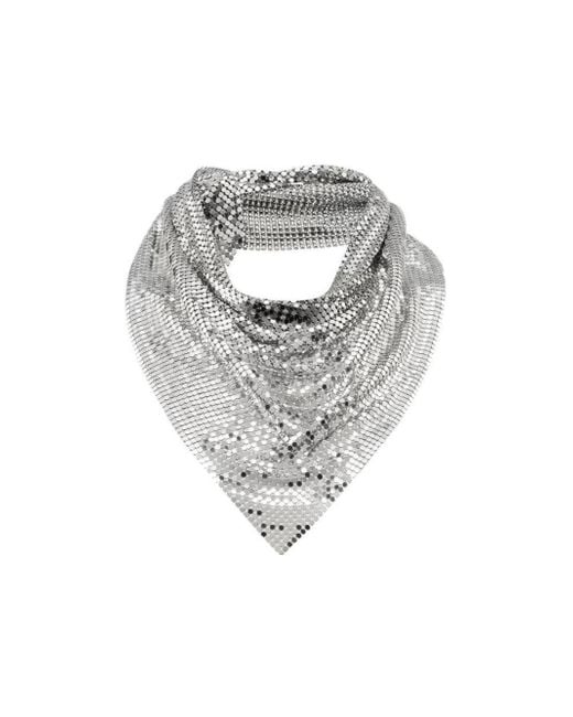 Rabanne Metallic Chain-Mail Scarf