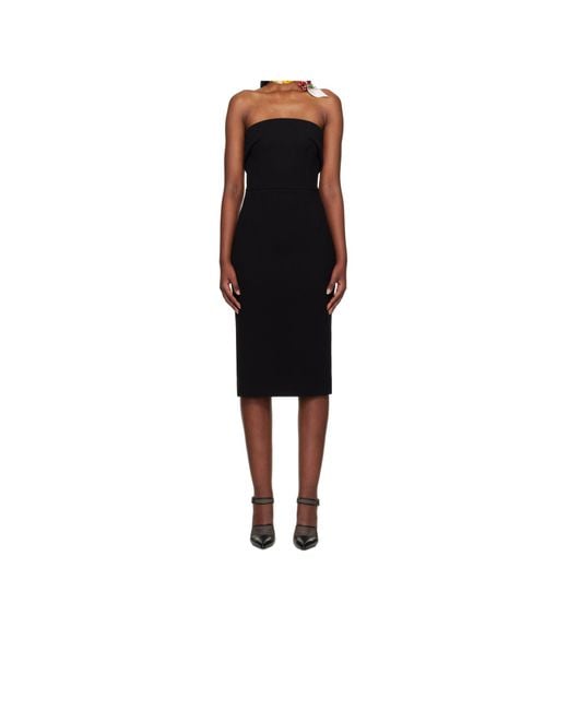 Dolce & Gabbana Black Tube Top Dress