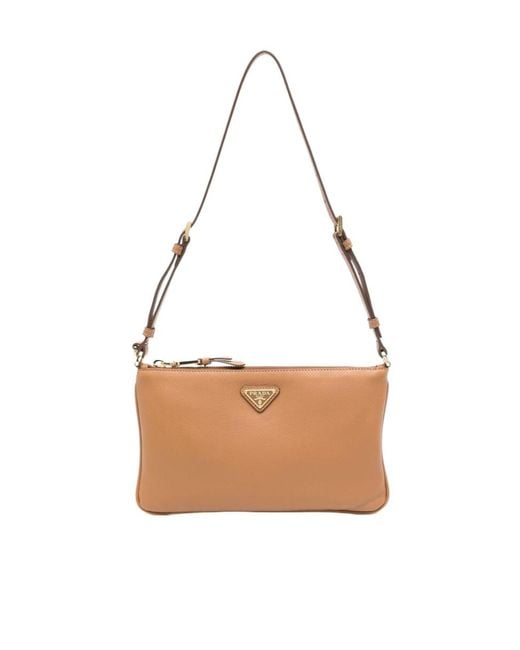 Prada White Leather Pouch