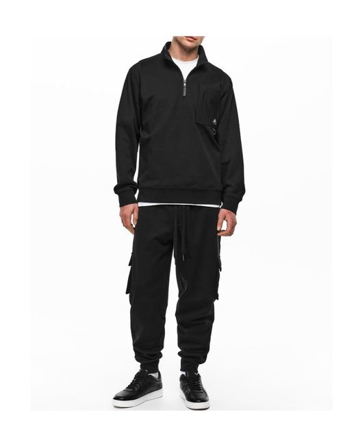 Moose Knuckles Gray Warm Zip-Up Sweatshirt for men