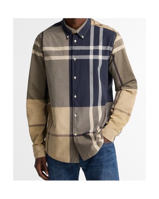 Barbour Multicolor Oversized Check Shirt for men