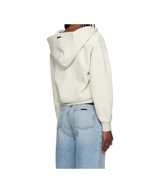 Fear Of God White Long-Sleeved Hoodie