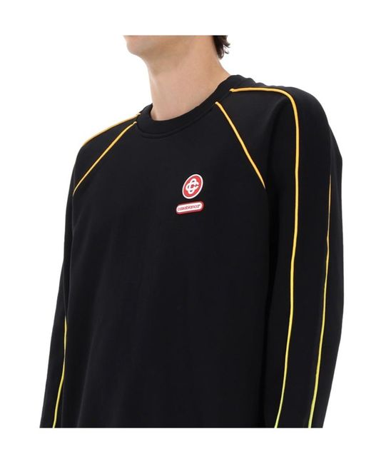 Casablanca Black Relaxed Fit Sweatshirt for men