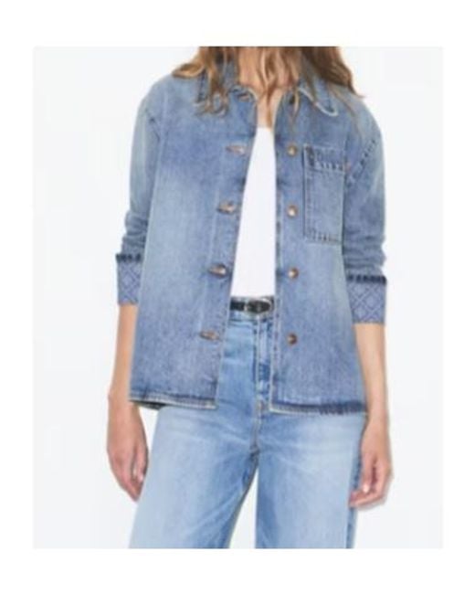 Tory Burch Blue Denim Barn Jacket