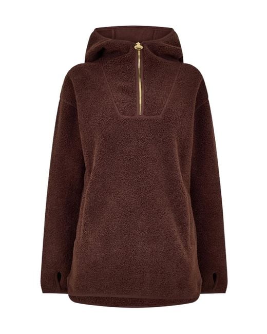 Barbour Brown Hooded Fleece Sweatshirt