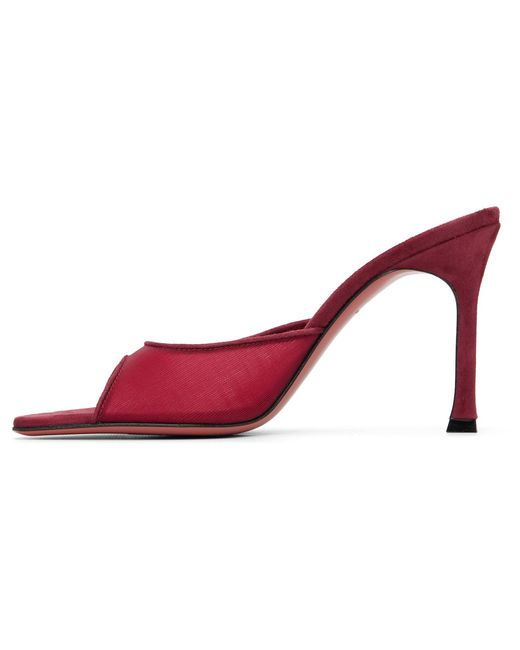AMINA MUADDI Pink Alexa 95 Mesh High-Heeled Sandals