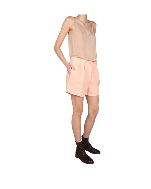 Aspesi Pink Front Pocket Shorts