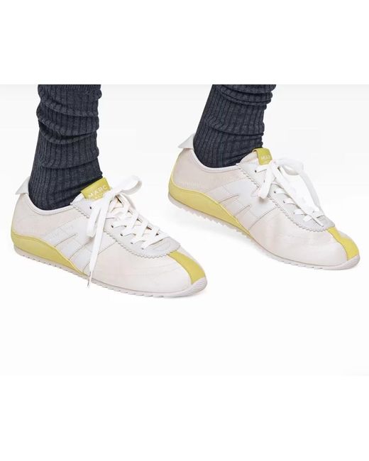 Marc Jacobs White The Brushed Satin 400 Bleecker Runners